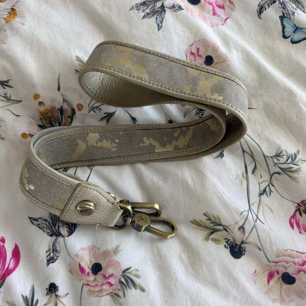 Hobo The Original Leather Bag Strap Taupe Gold